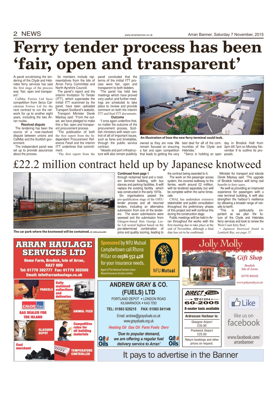 Arran Banner Preview Pages