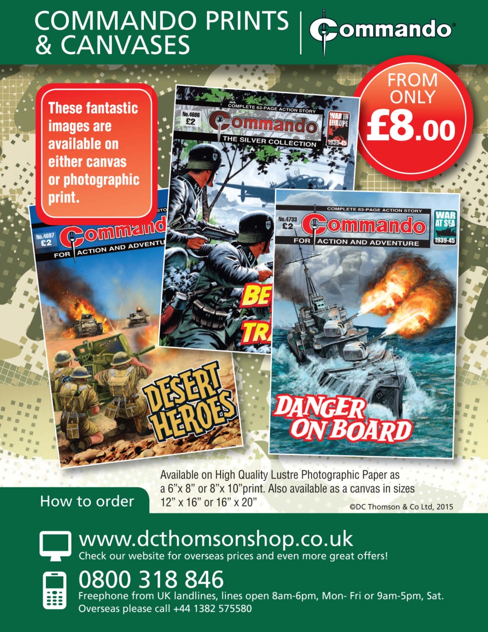 Commando Preview Pages