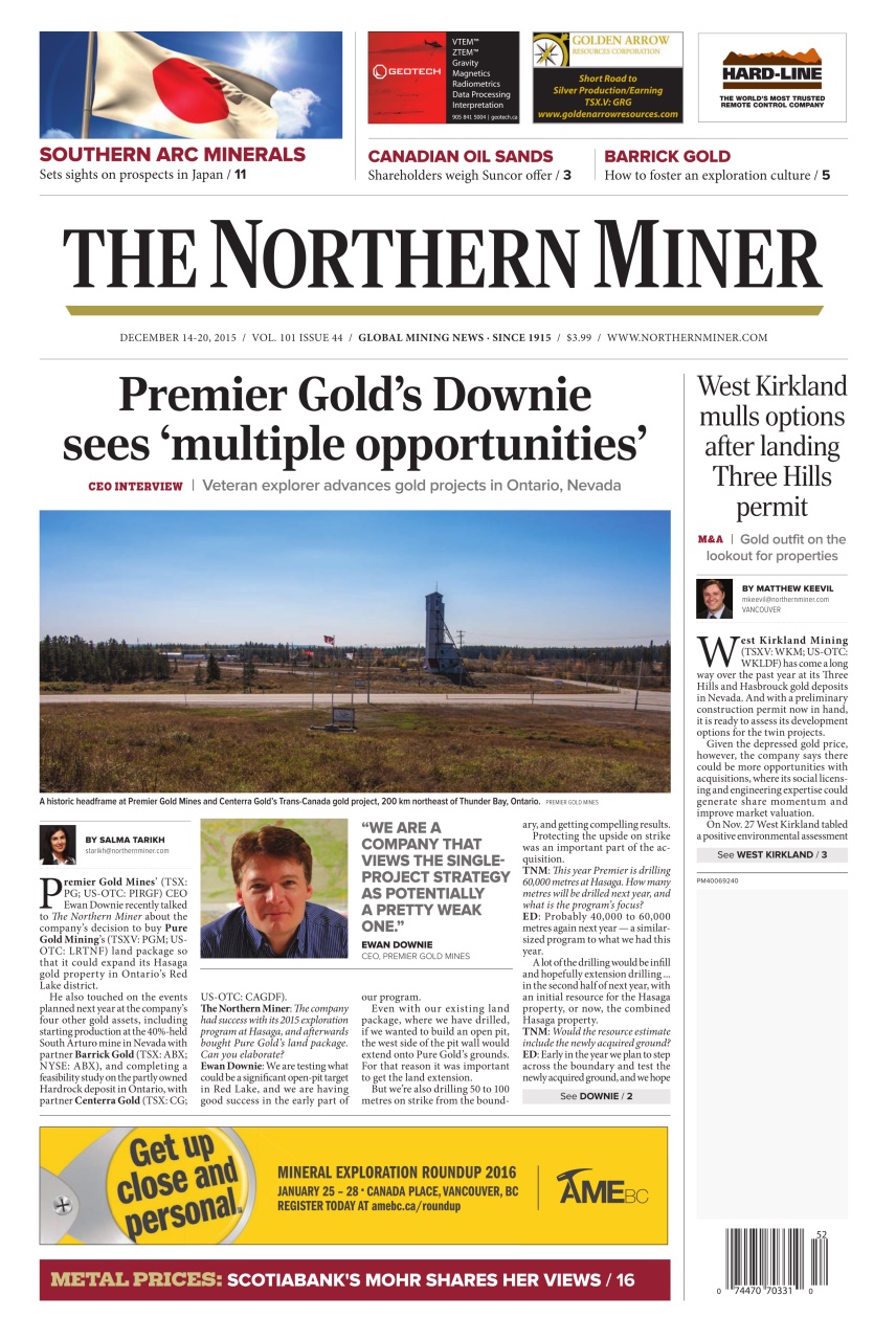 The Northern Miner Preview Pages