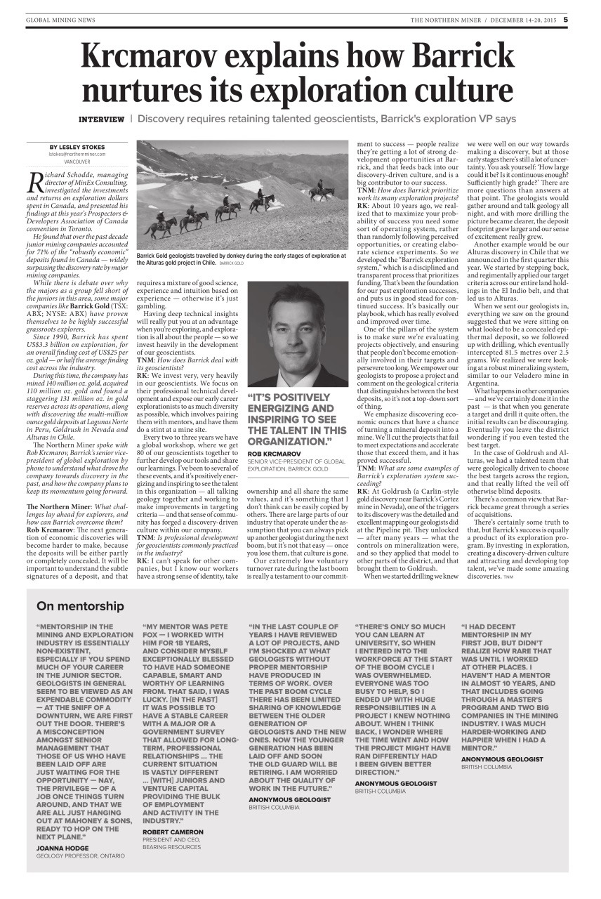 The Northern Miner Preview Pages