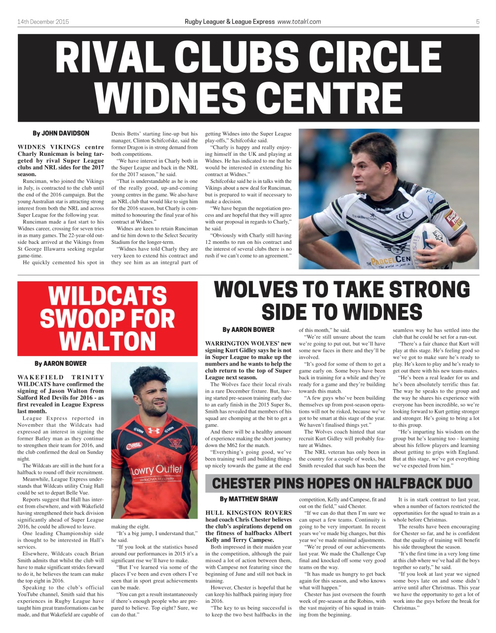 League Express Preview Pages