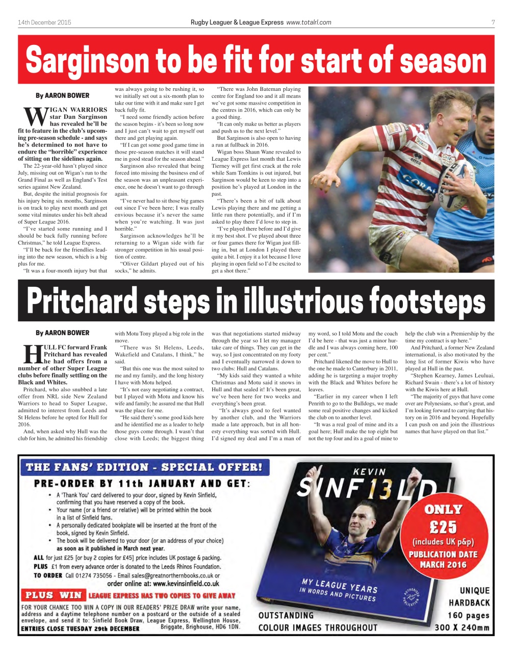 League Express Preview Pages