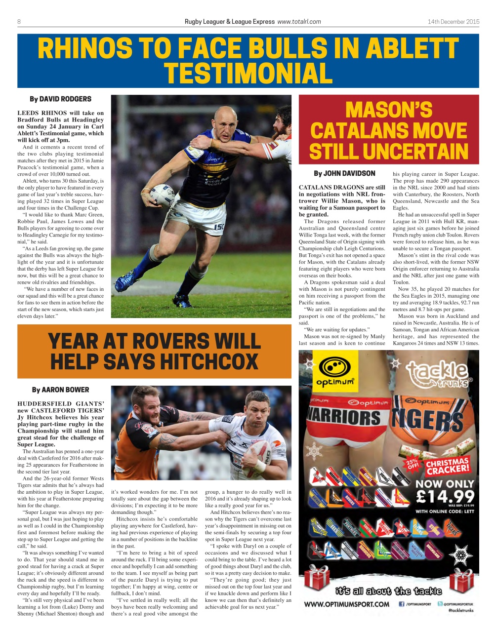 League Express Preview Pages