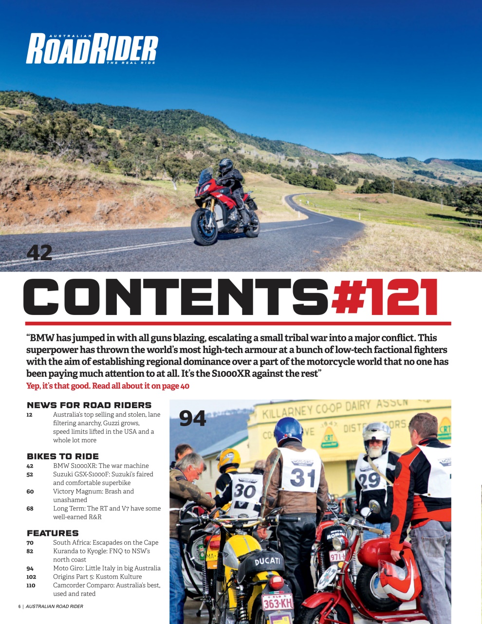 Australian Road Rider Preview Pages