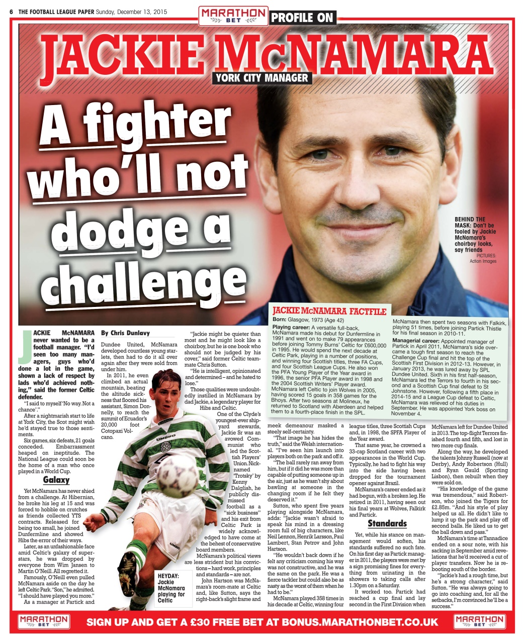 The Football League Paper Preview Pages