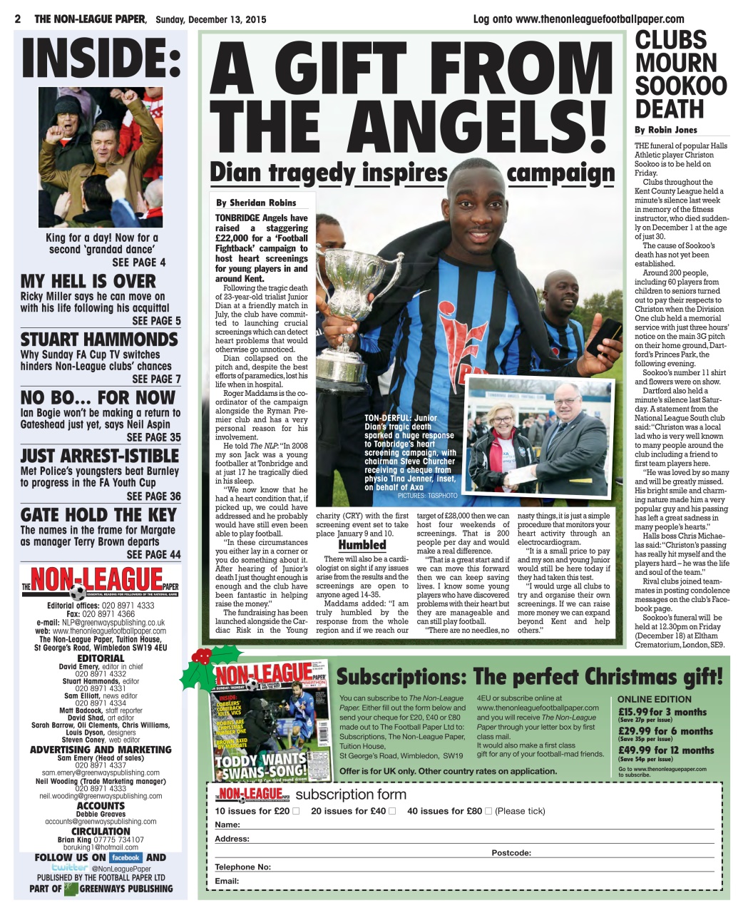 The Non-League Football Paper Preview Pages