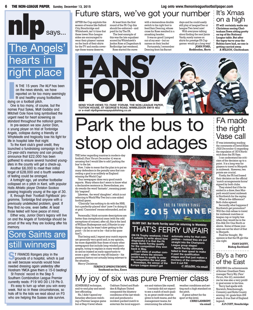 The Non-League Football Paper Preview Pages