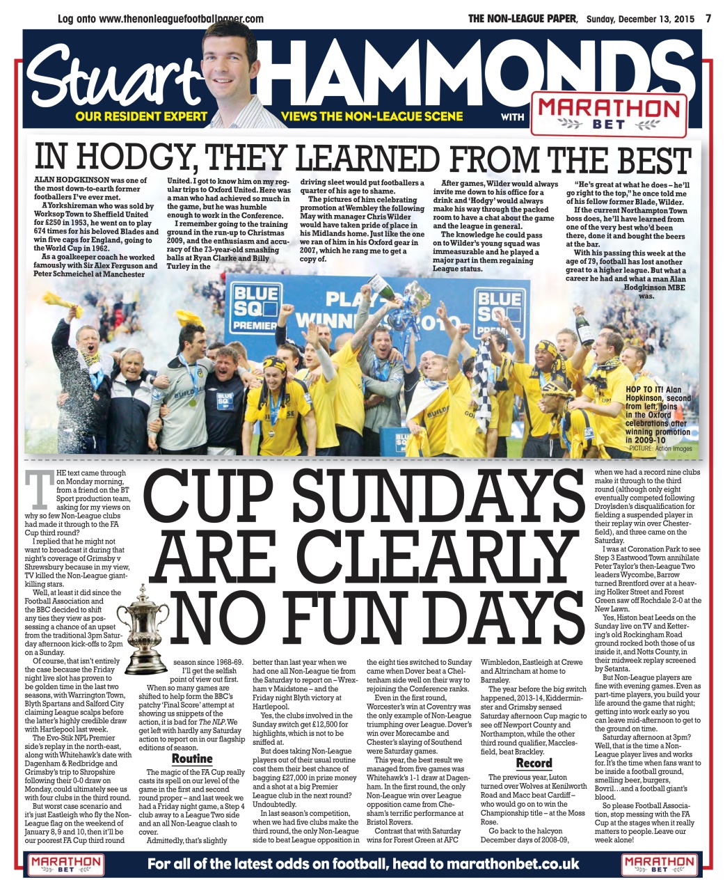 The Non-League Football Paper Preview Pages
