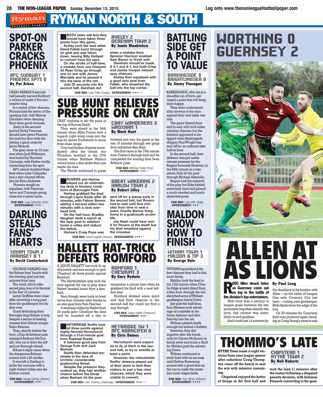 The Non-League Football Paper Preview Pages