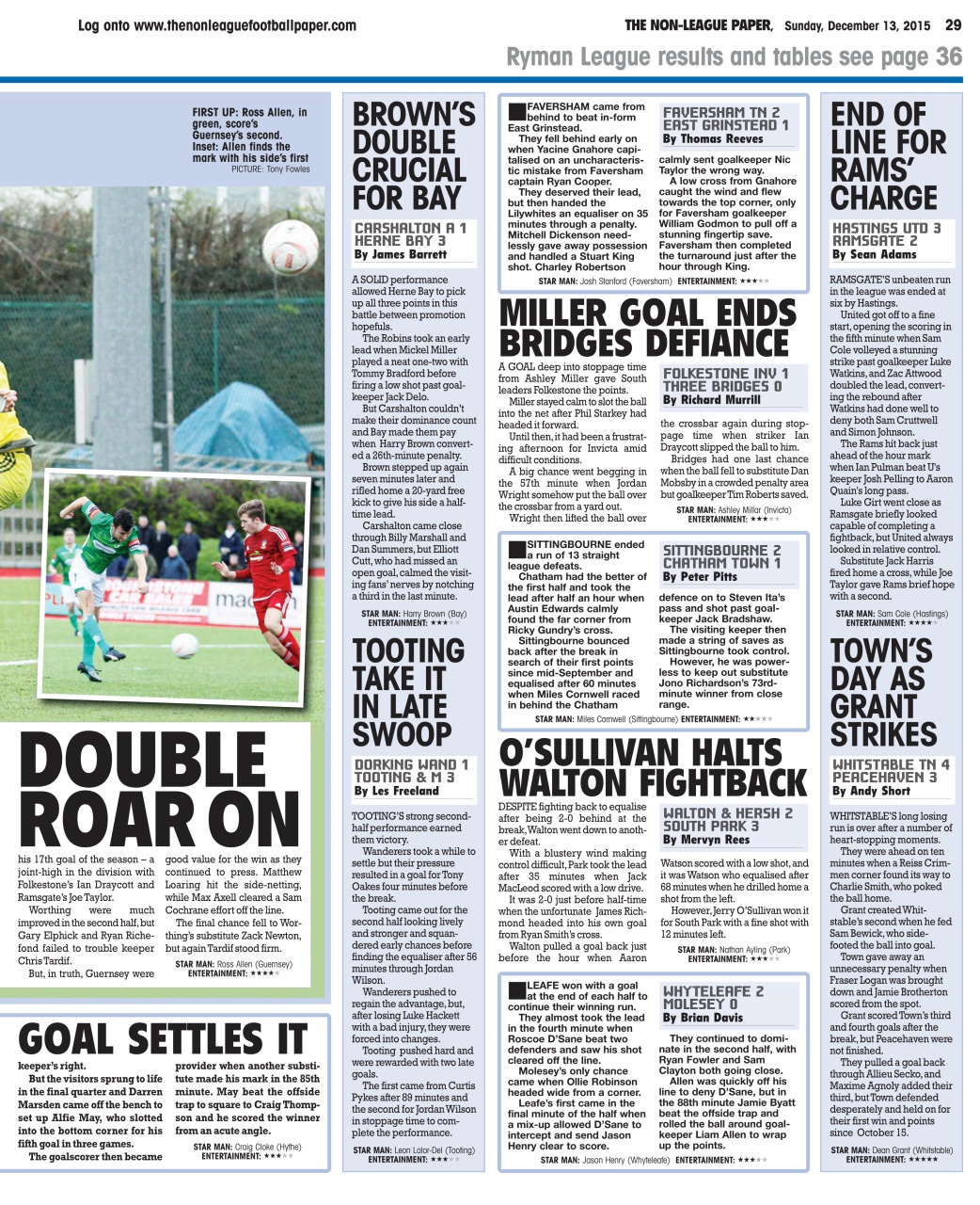 The Non-League Football Paper Preview Pages