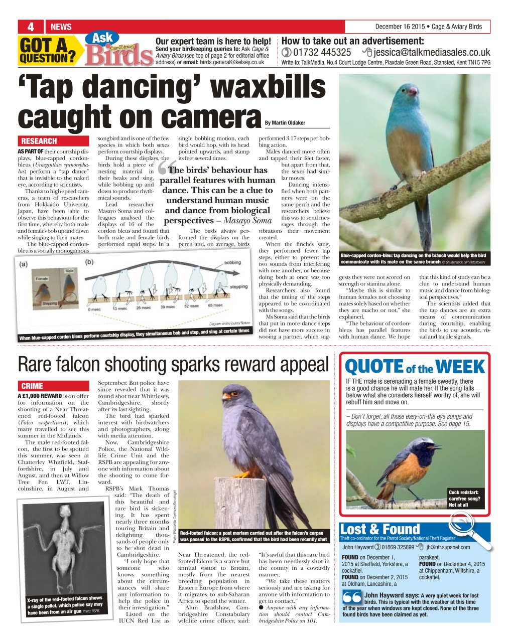 Cage & Aviary Birds Preview Pages