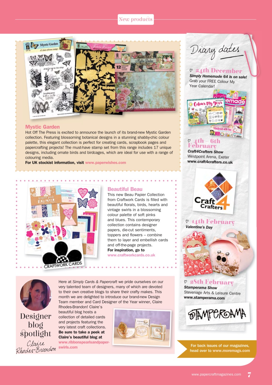 Simply Cards & Papercraft Preview Pages