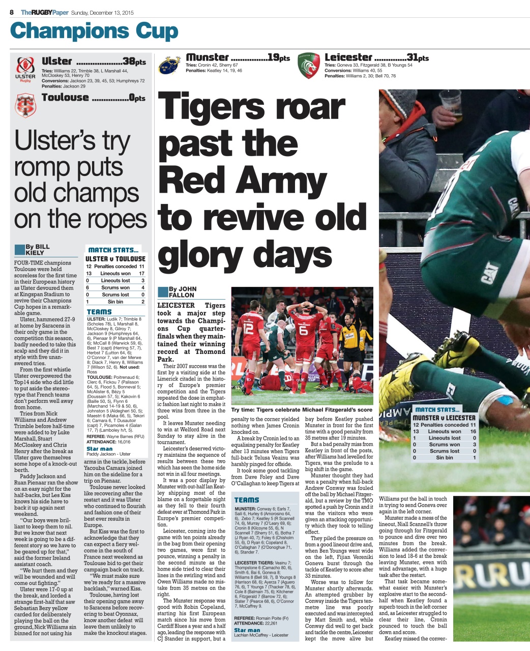 The Rugby Paper Preview Pages