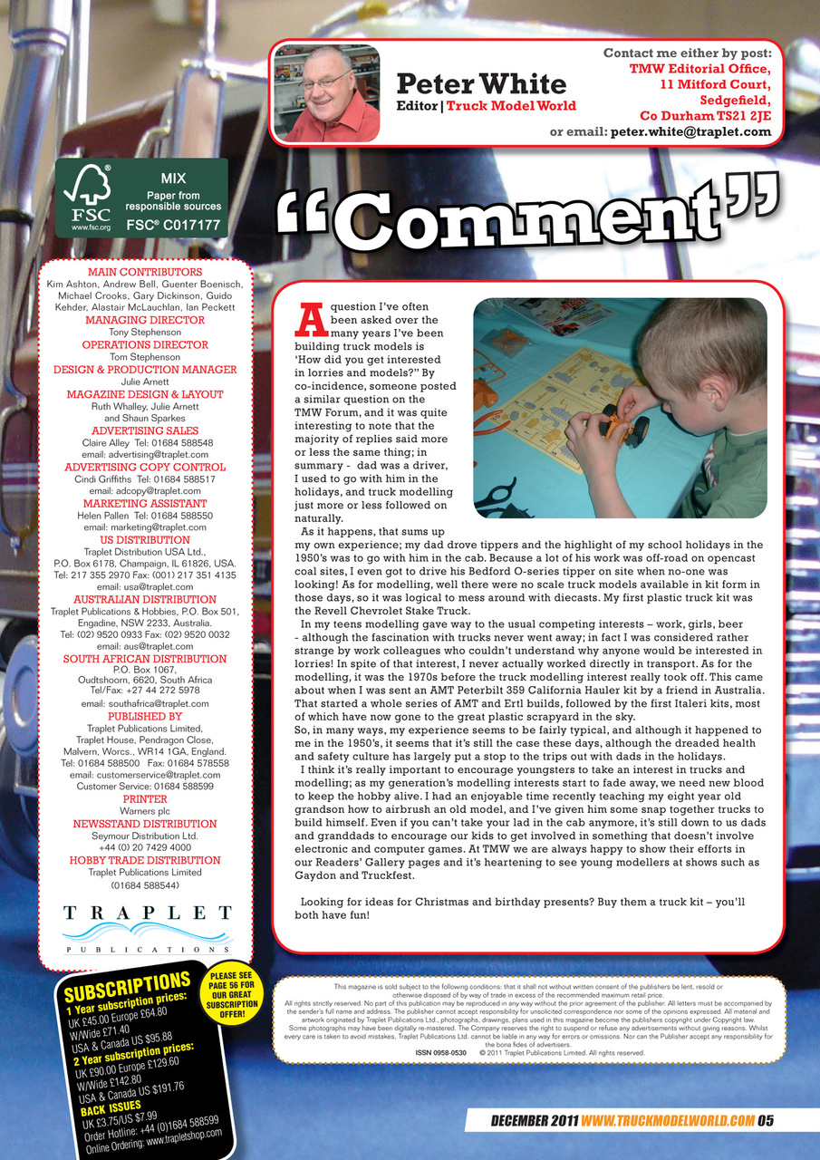 Model Car Truck Motorcycles World Preview Pages