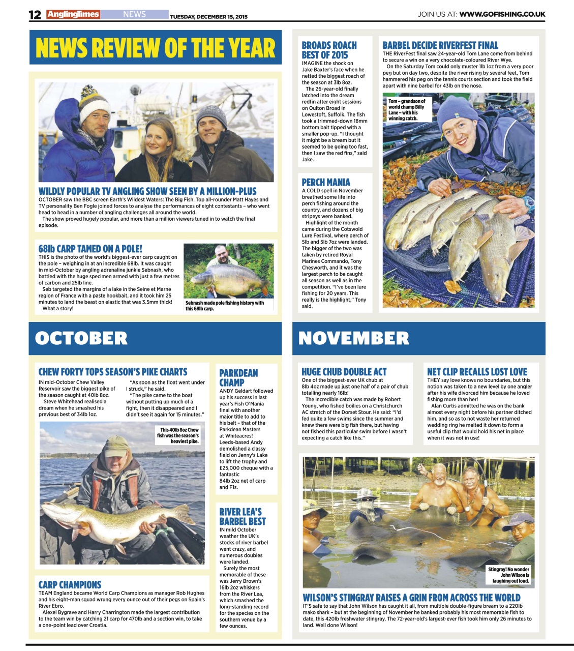 Angling Times Preview Pages