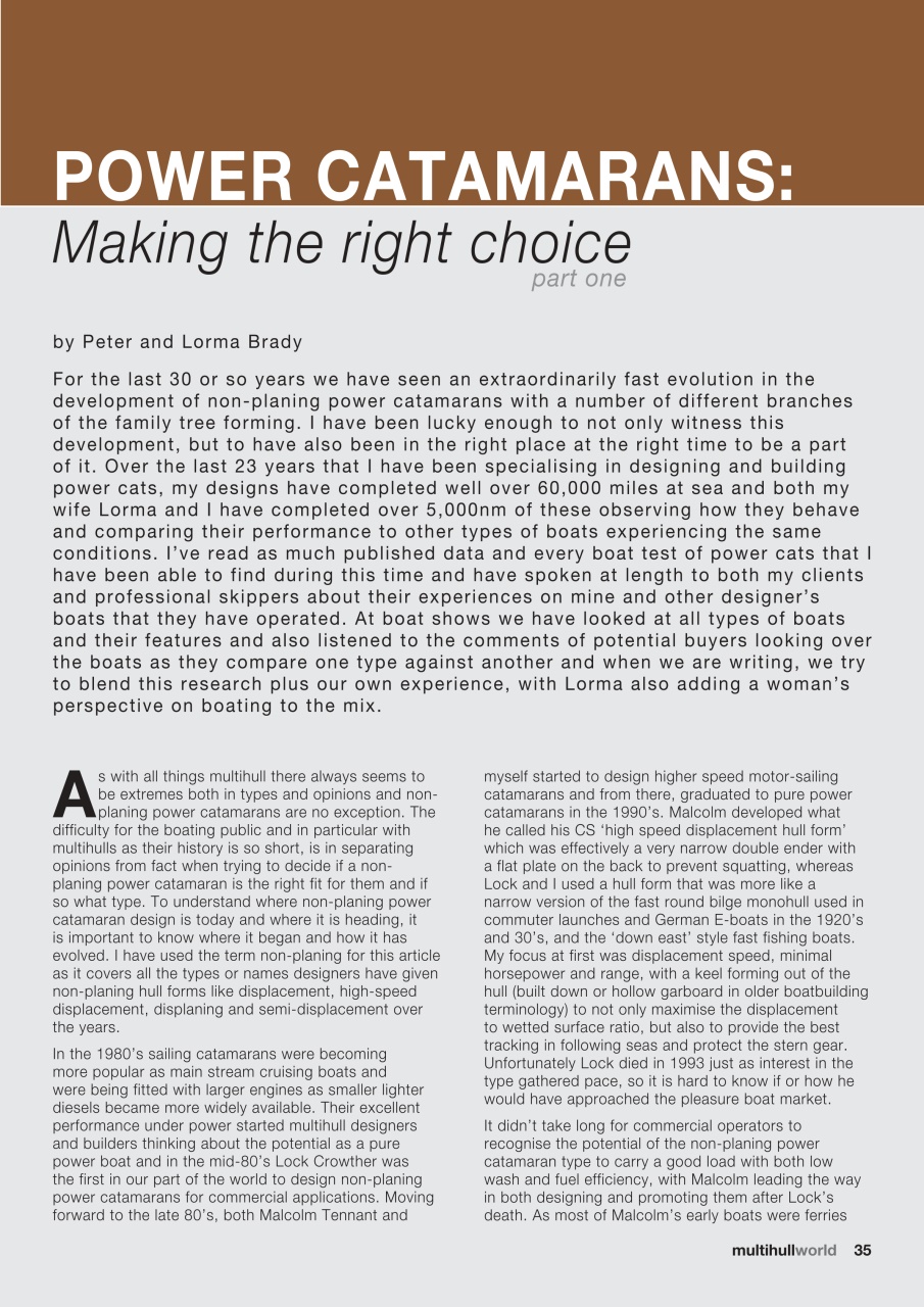 Multihull World Preview Pages