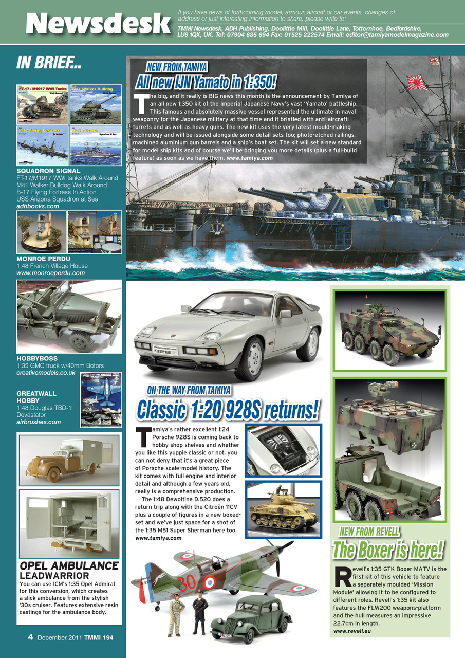 Tamiya Model Magazine Preview Pages