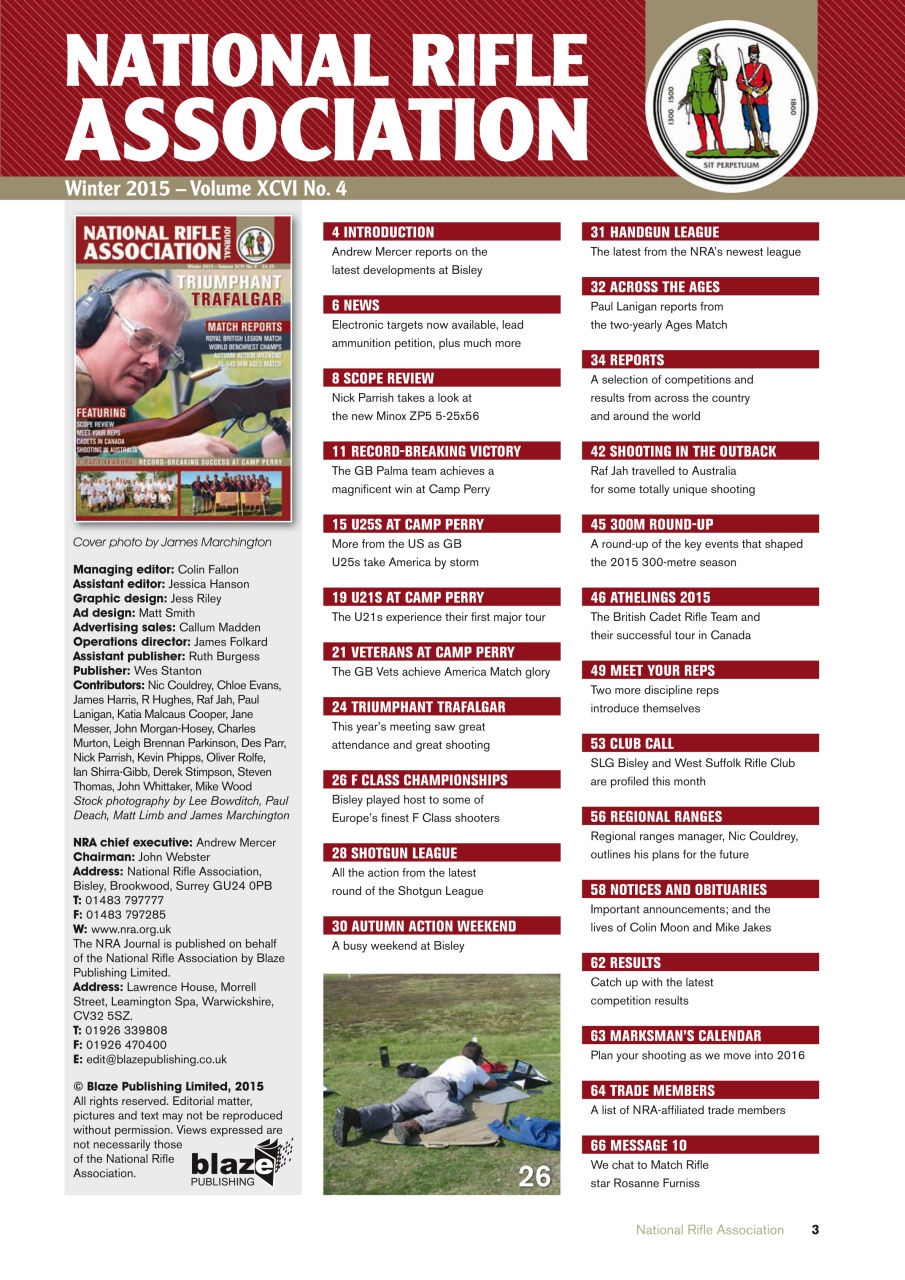 National Rifle Association Journal Preview Pages