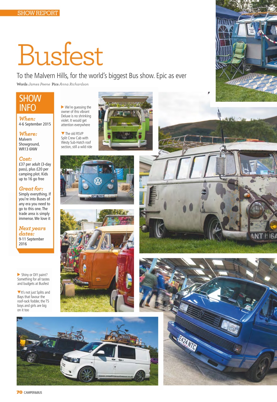 VW Camper Preview Pages
