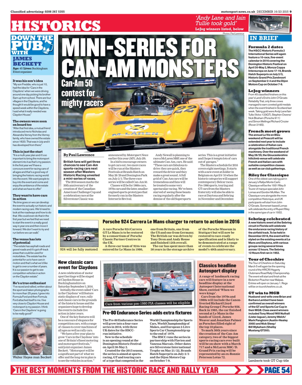 Motorsport News Preview Pages
