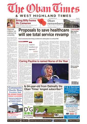 The Oban Times & Lochaber Times issue 12 November 2015