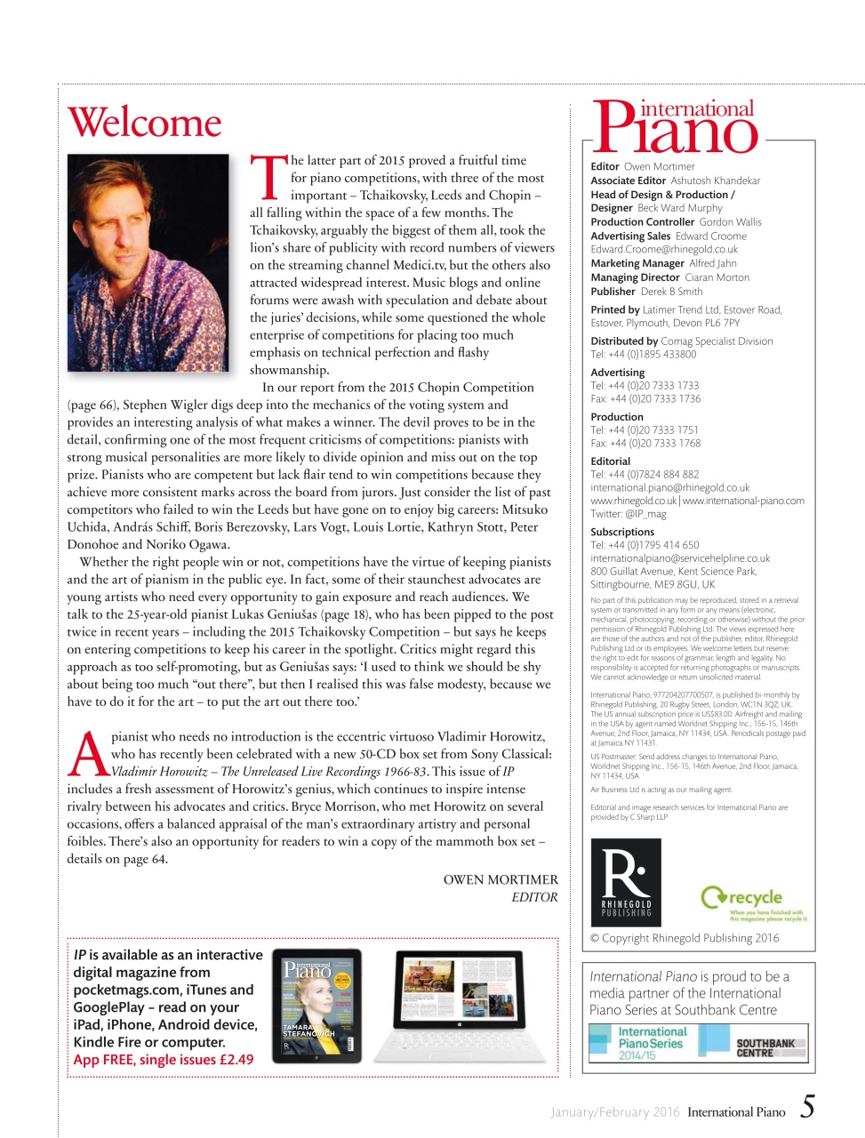 International Piano Preview Pages
