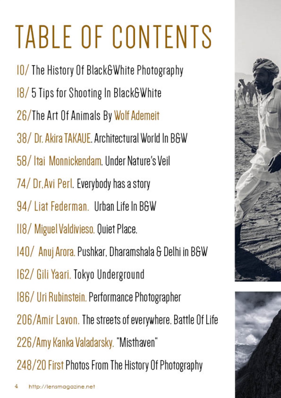 Lens Magazine Preview Pages