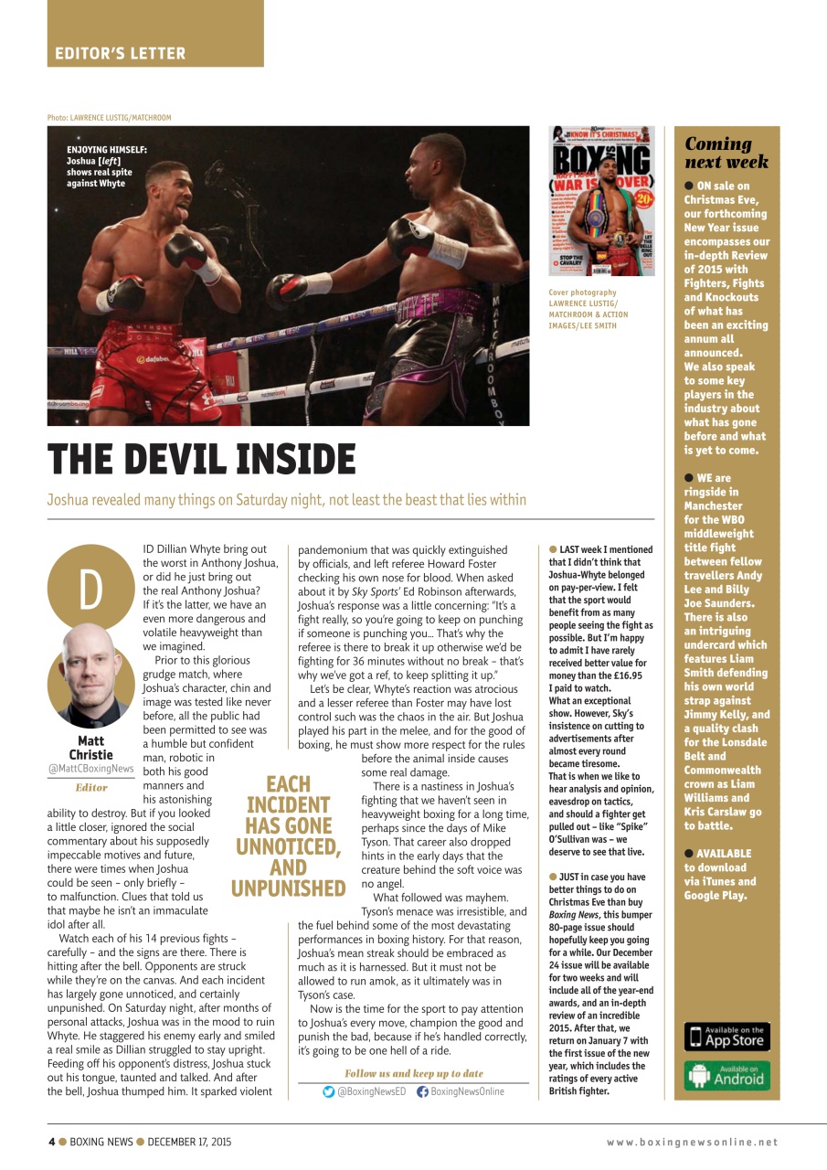 Boxing News Preview Pages