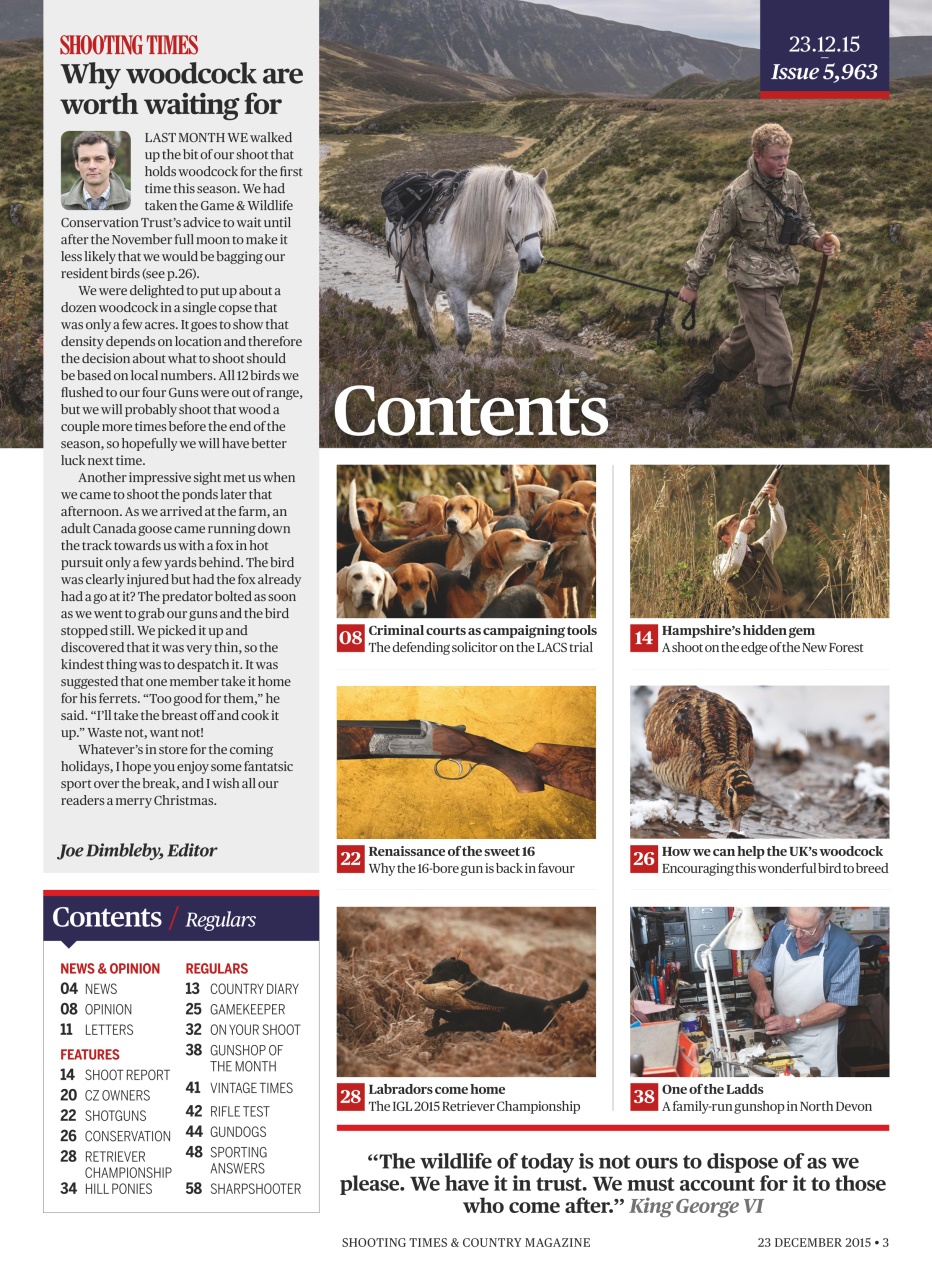 Shooting Times & Country Preview Pages