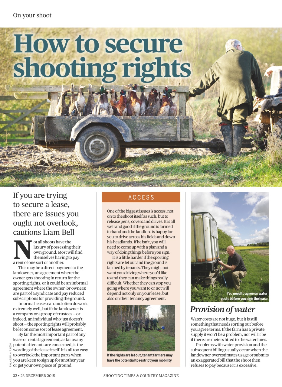 Shooting Times & Country Preview Pages