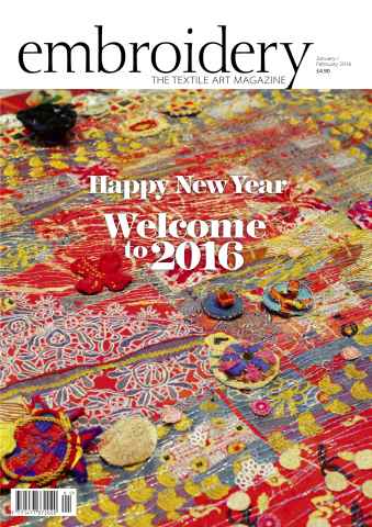Embroidery Magazine issue January February 2016