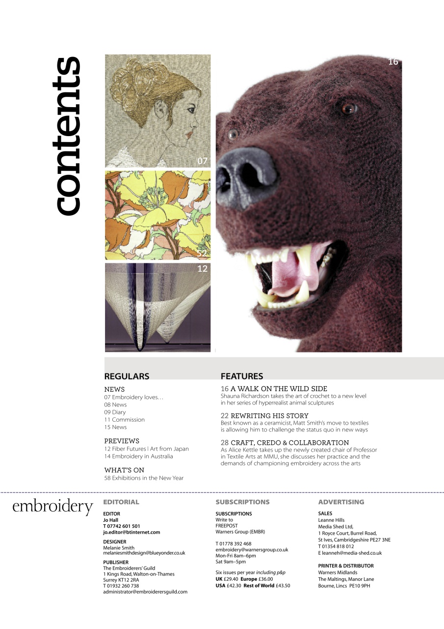 Embroidery Magazine Preview Pages