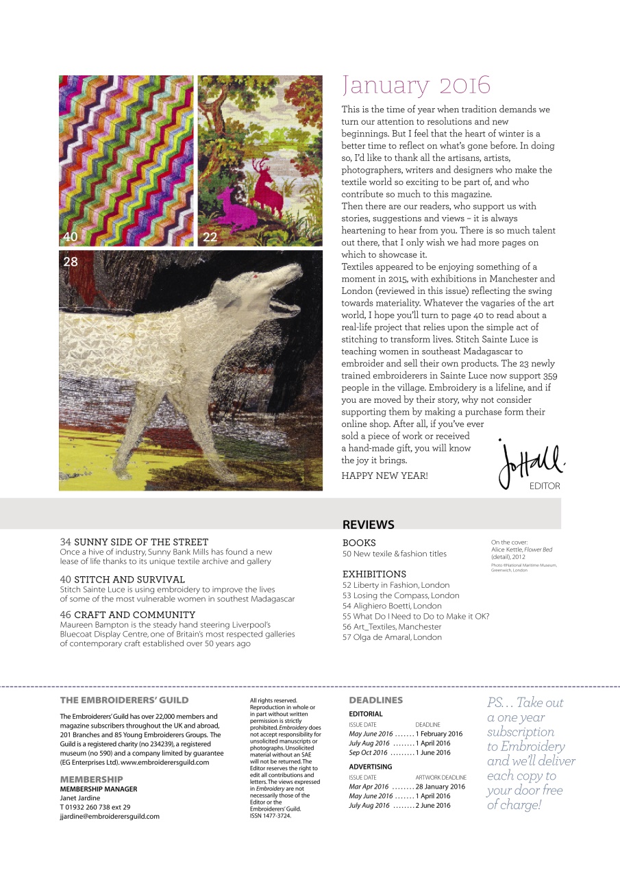 Embroidery Magazine Preview Pages
