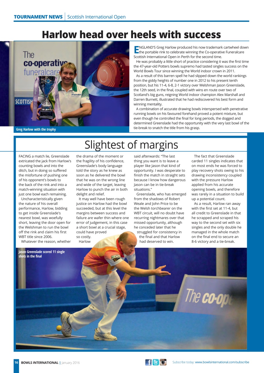 Bowls International Preview Pages