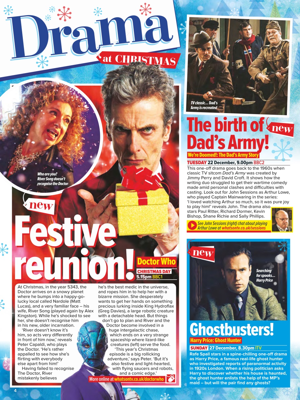 What's on TV Preview Pages