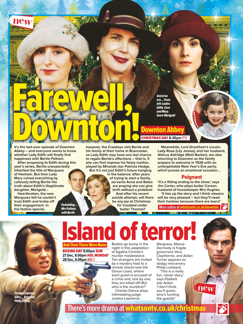 What's on TV Preview Pages