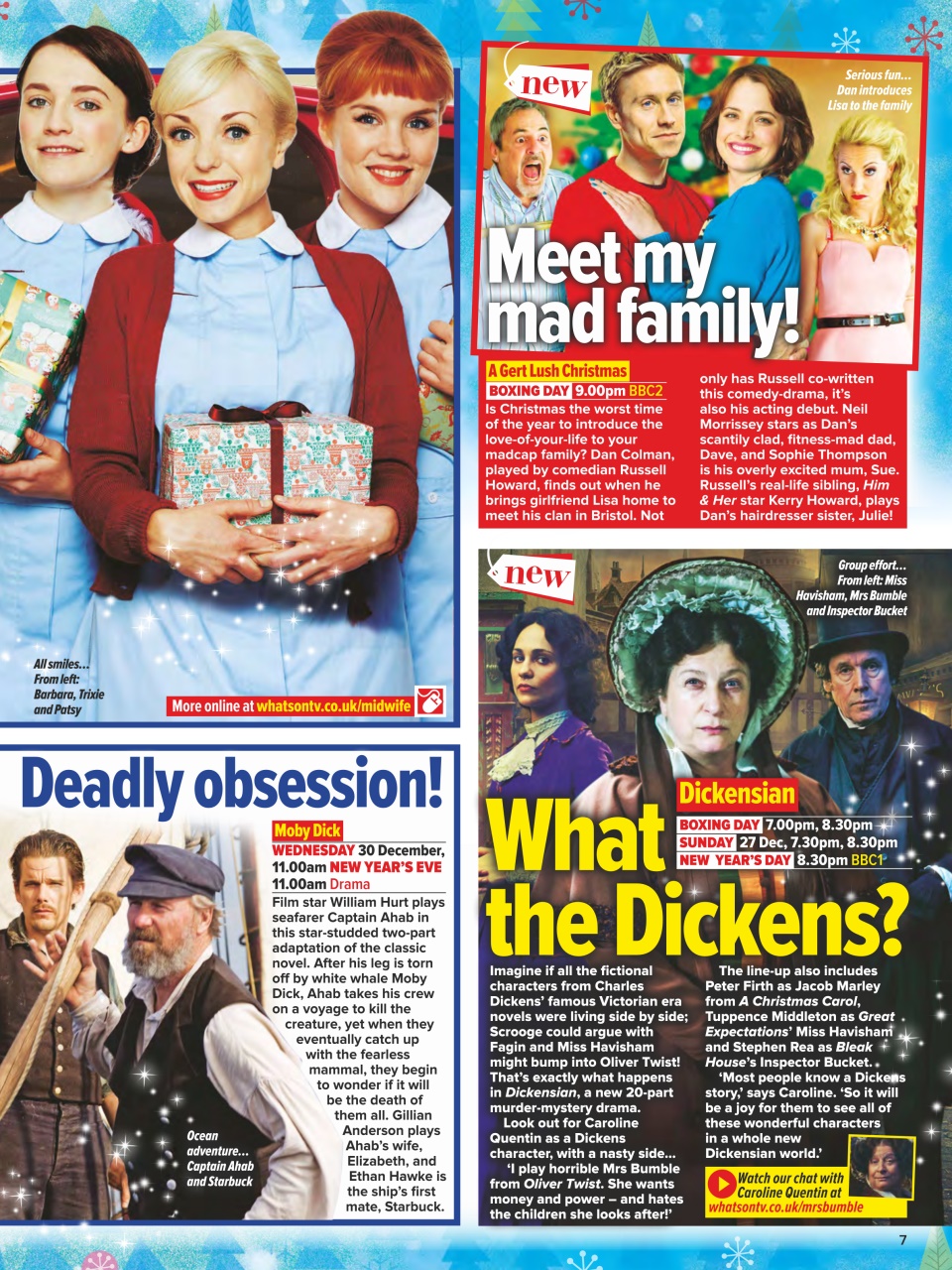 What's on TV Preview Pages