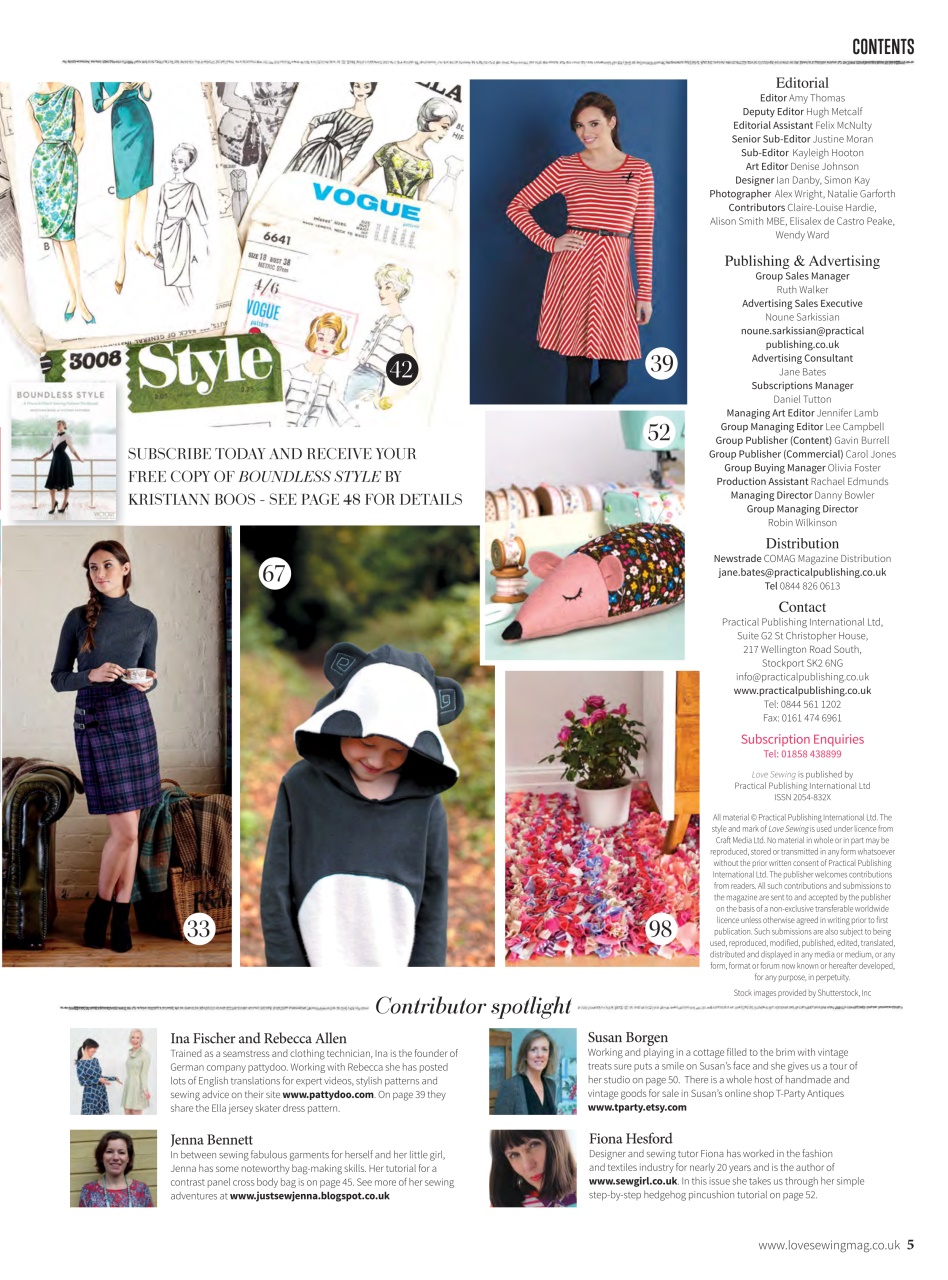 Love Sewing Preview Pages