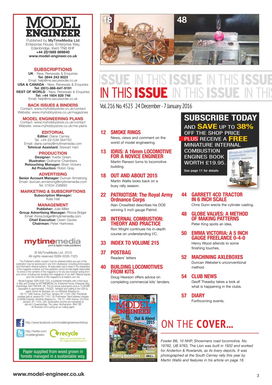 Model Engineer Preview Pages