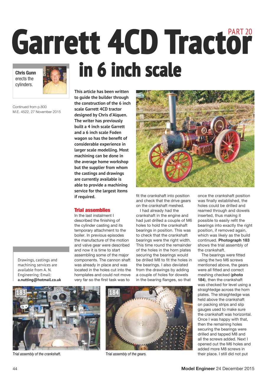 Model Engineer Preview Pages