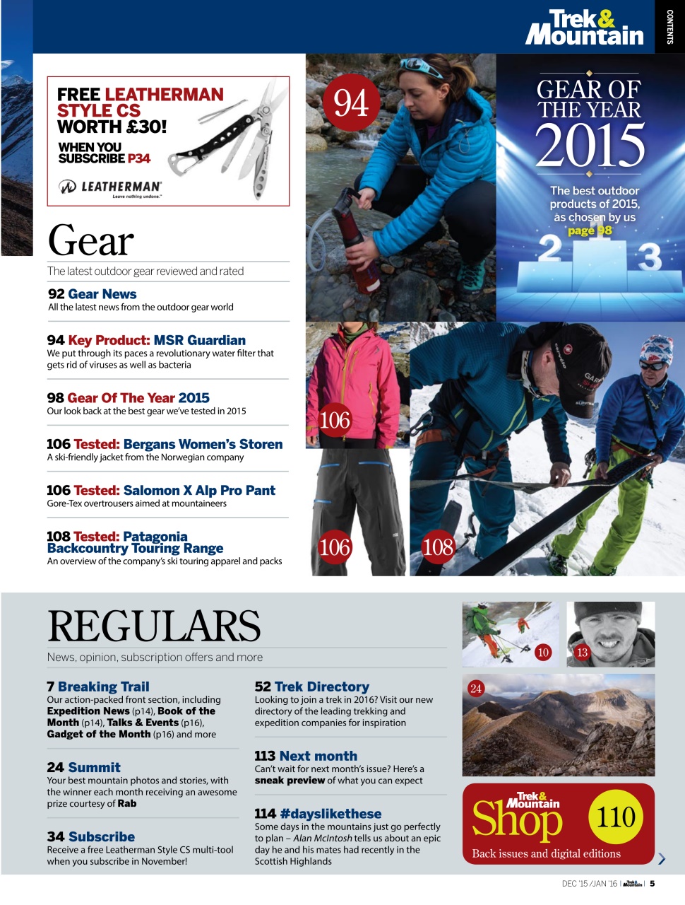 Trek & Mountain Magazine Preview Pages