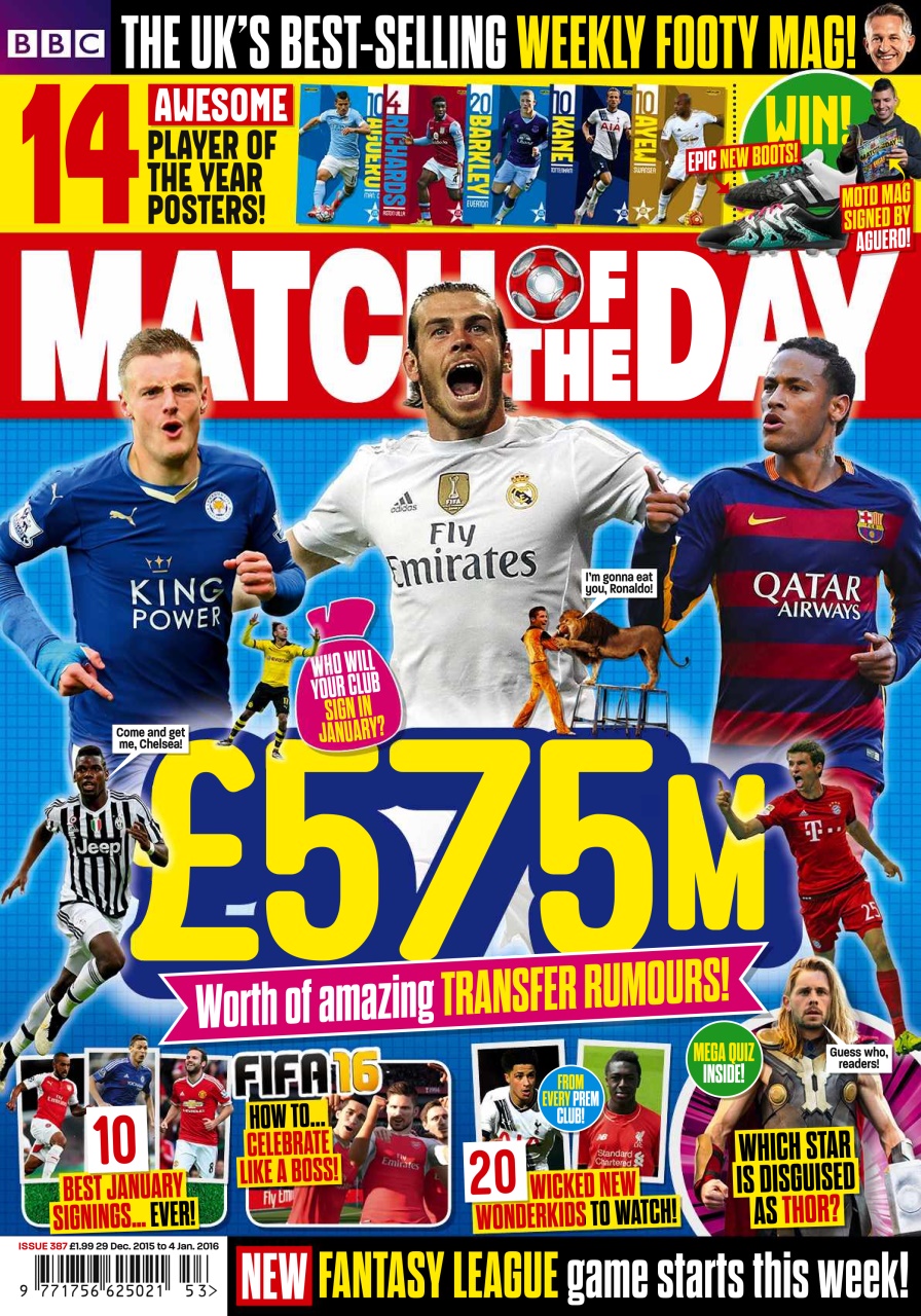 Match of the Day Preview Pages