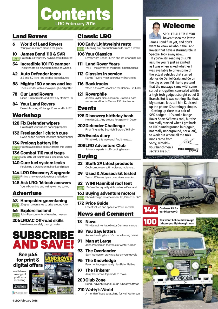 Land Rover Owner Preview Pages