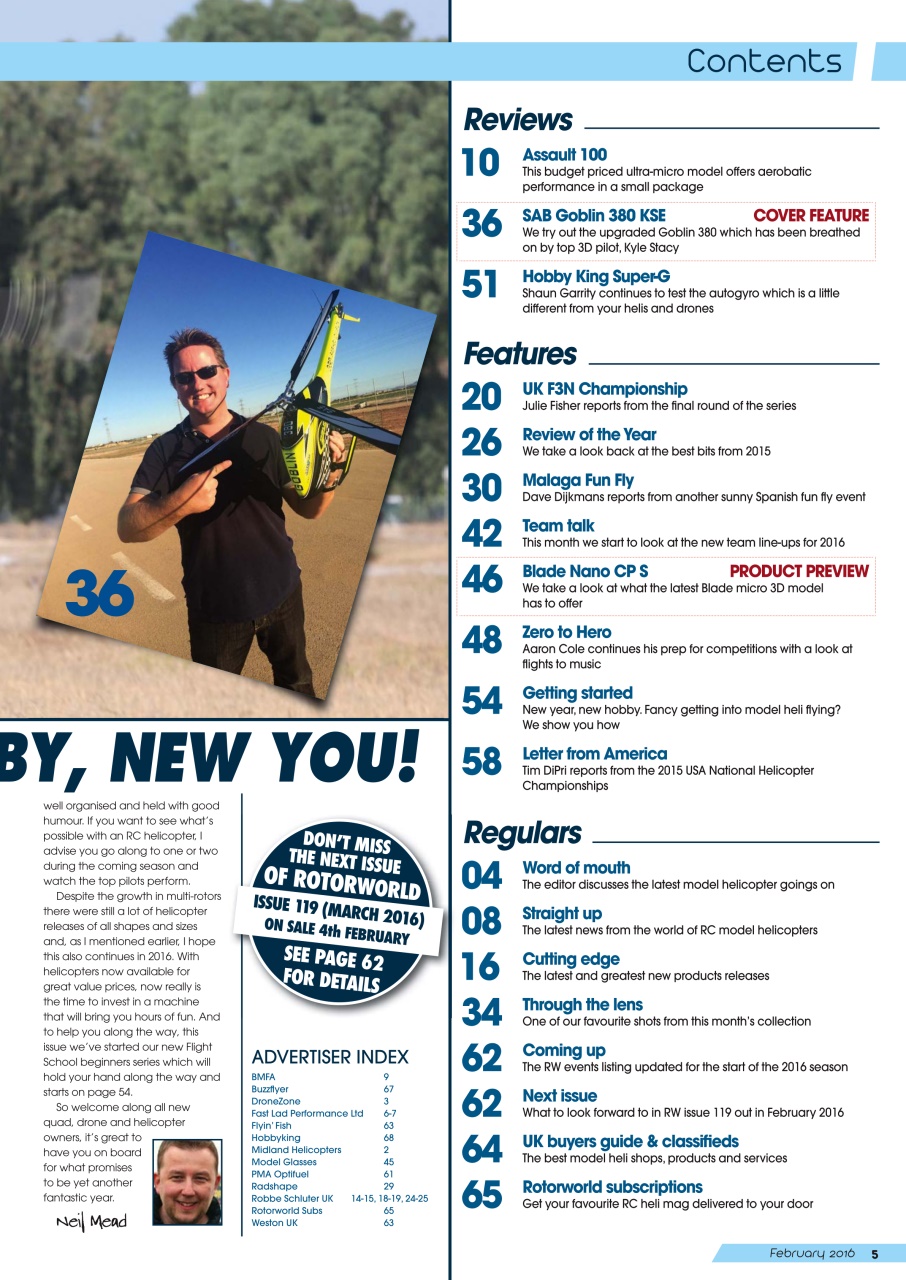 Radio Control Rotor World Preview Pages