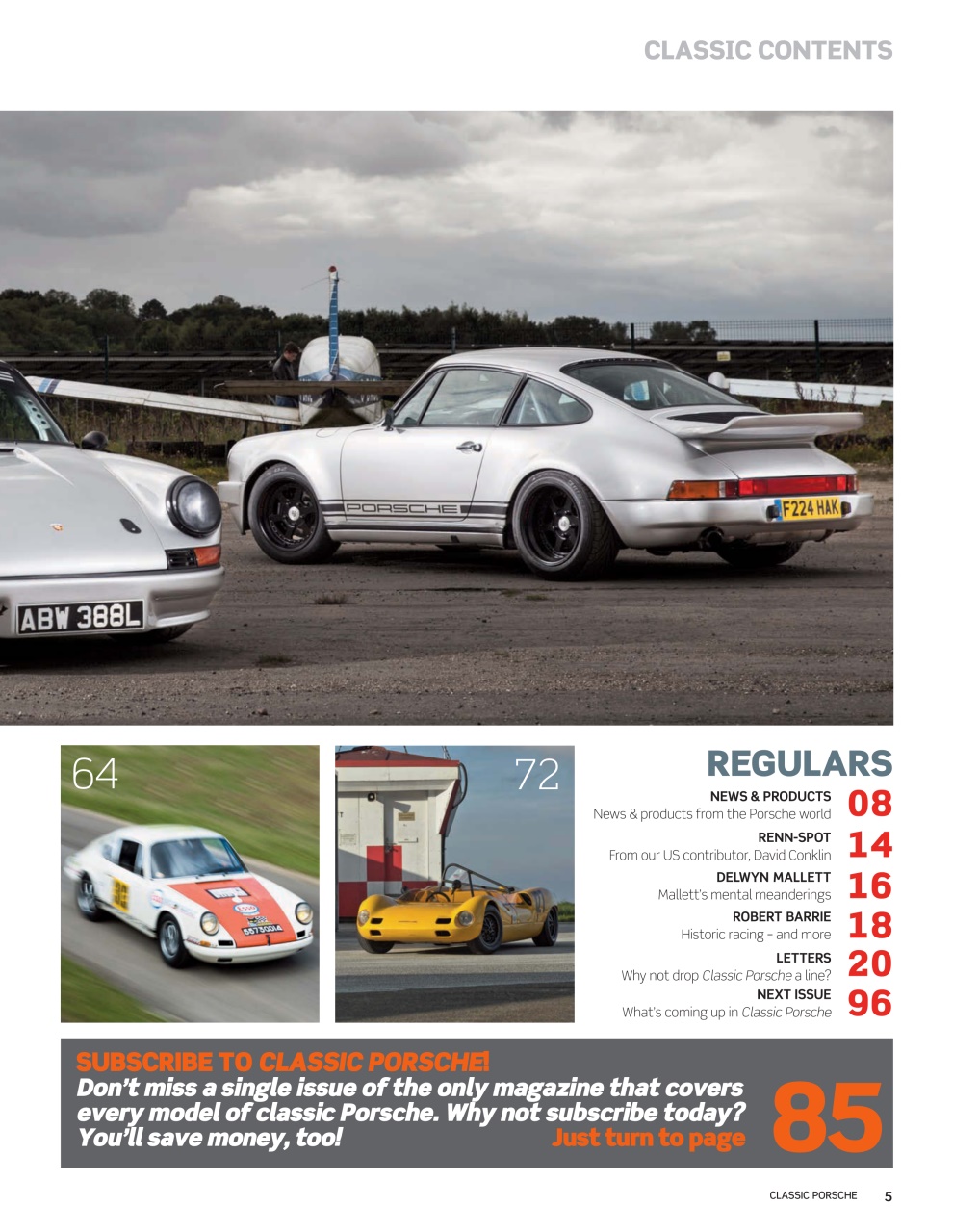 Classic Porsche Preview Pages