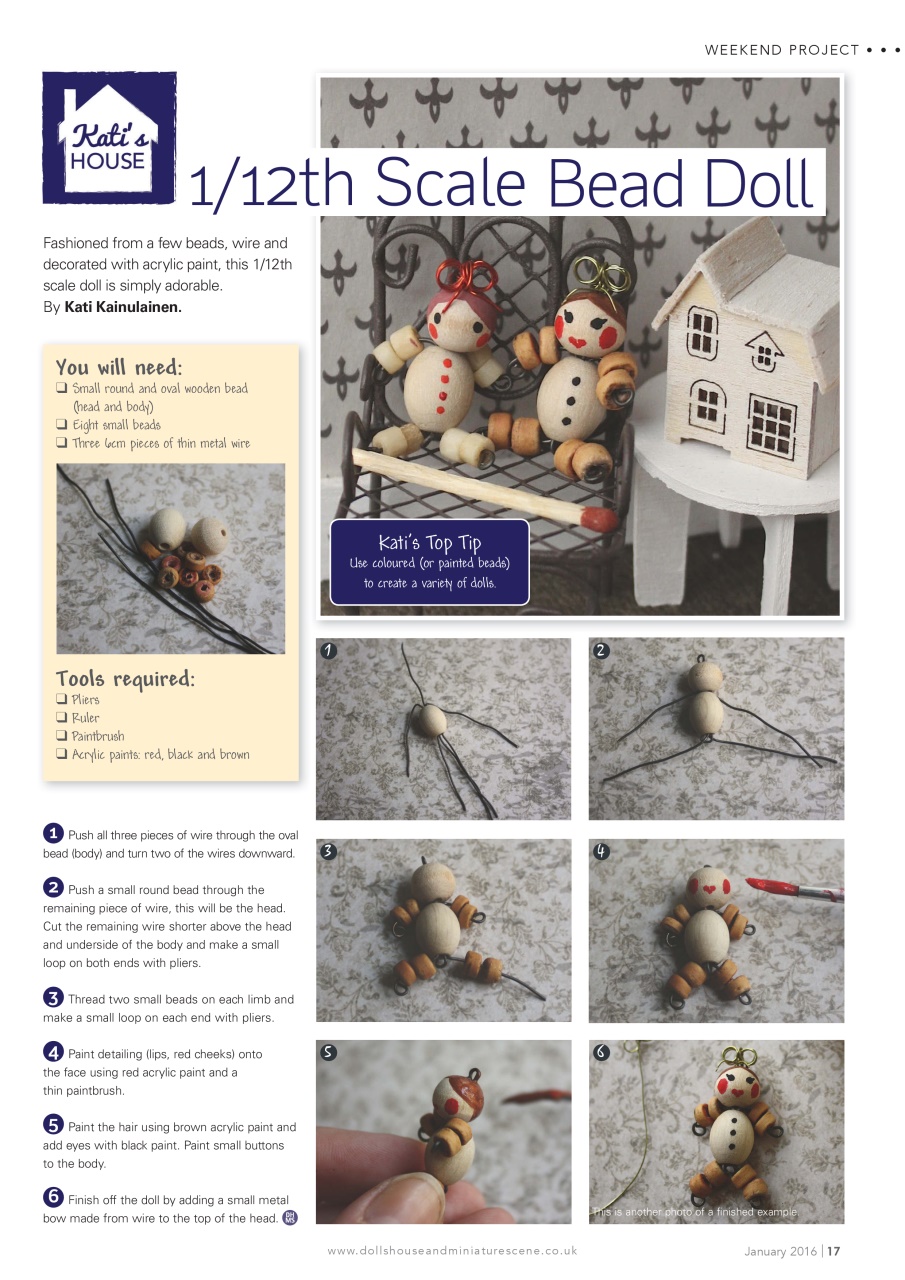 Dolls House and Miniature Scene Preview Pages