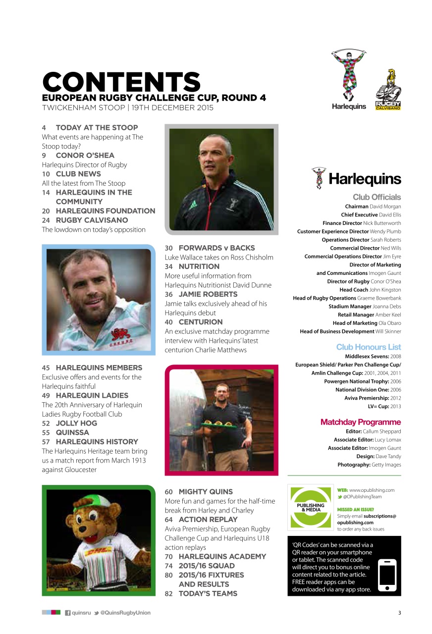 Harlequins Preview Pages