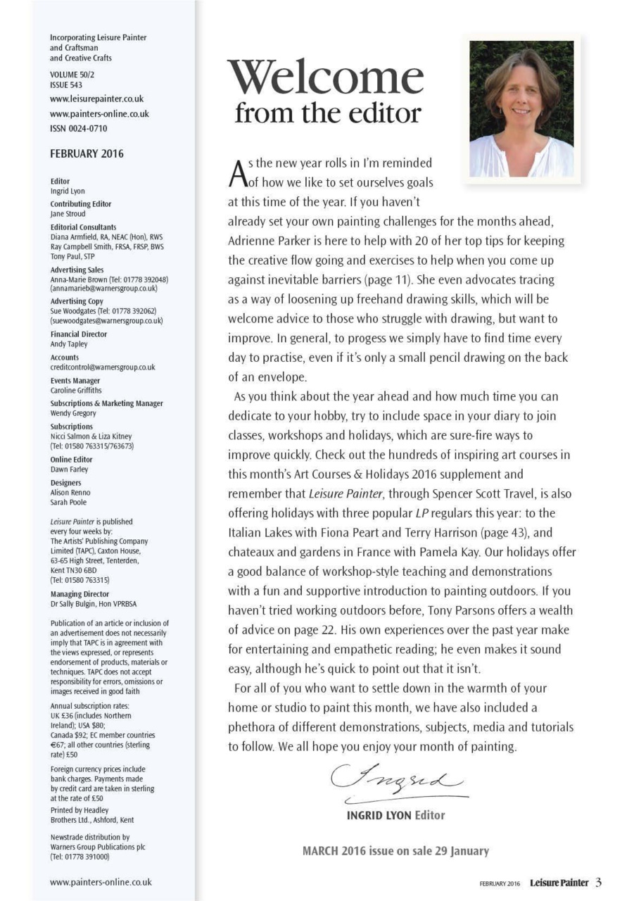 Leisure Painter & The Artist Preview Pages