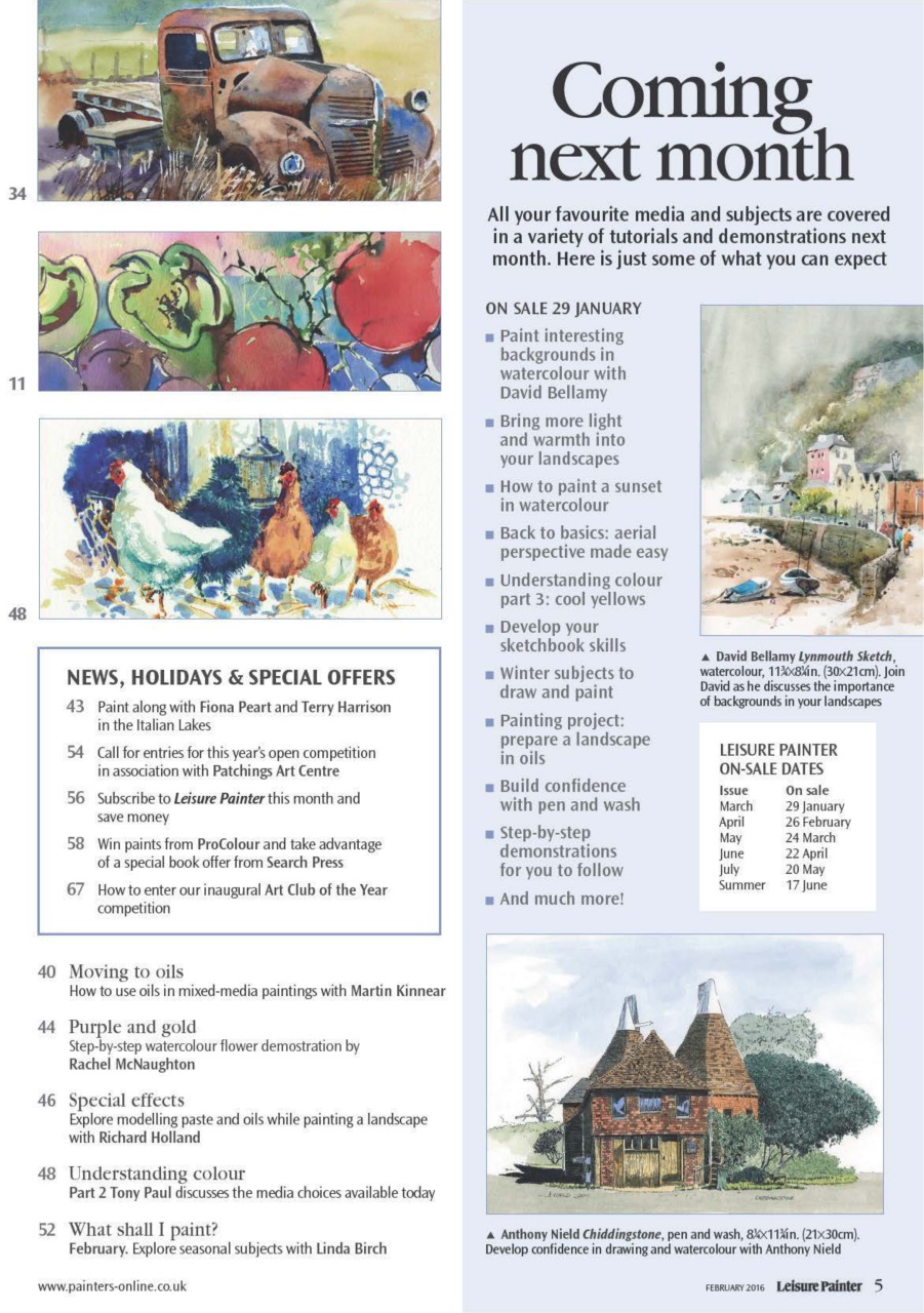 Leisure Painter & The Artist Preview Pages