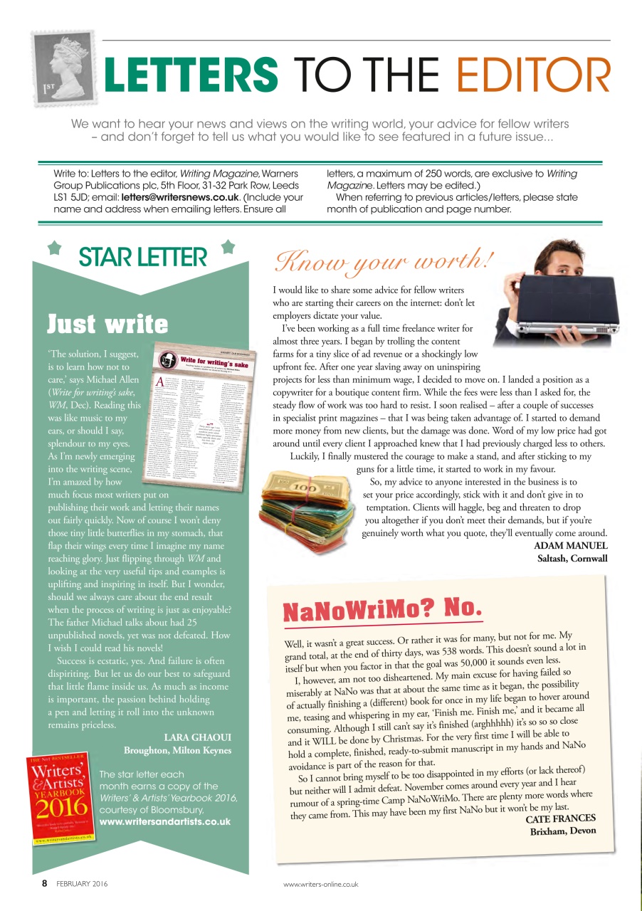 Writing Magazine Preview Pages